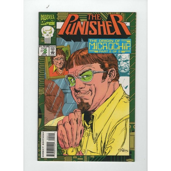 Comic Book The Punisher Origin Of The Microchip #2 1993 Marvel Comics Pt 2 Of 2 - Picture 10 of 10